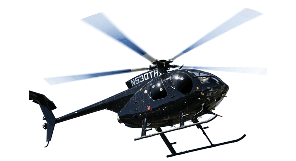 Dark Helicopter on the air