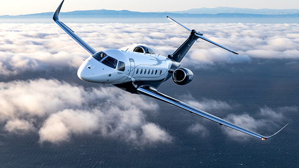 Business jet cabin interior