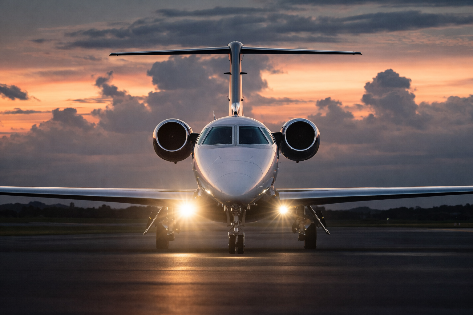 Embraer Phenom 300E front view