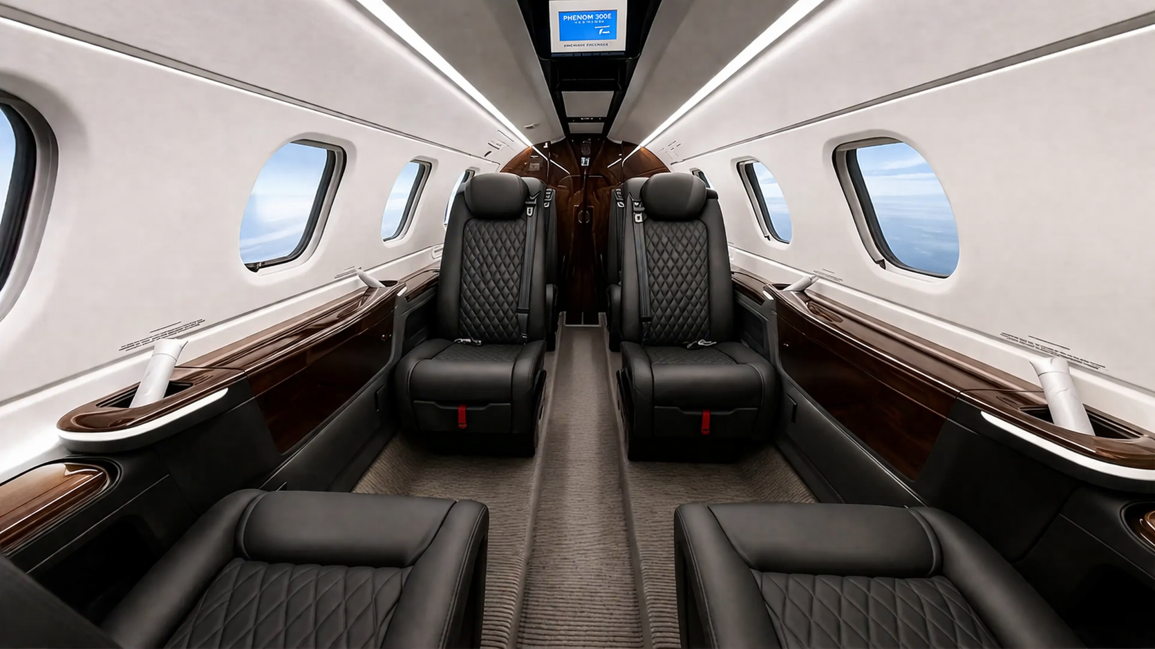 Embraer Phenom 300E cabin