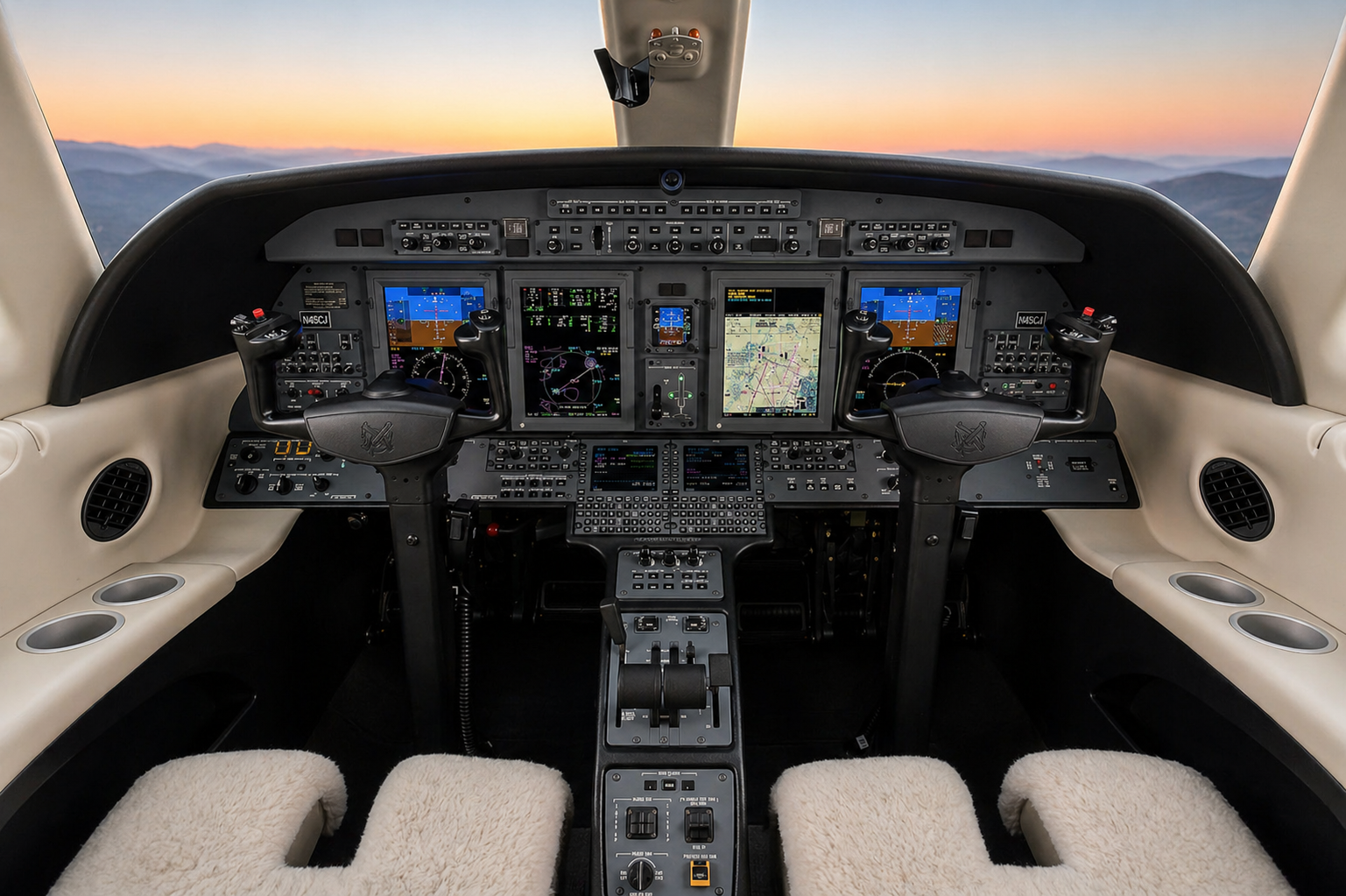 Cessna Citation CJ4 cockpit