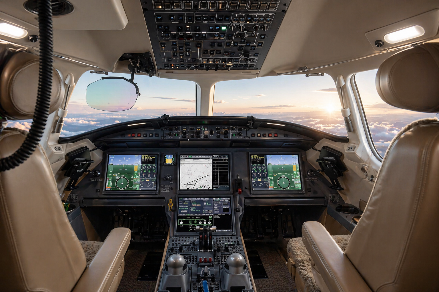 Falcon 7X flight deck and cabin technology overview
