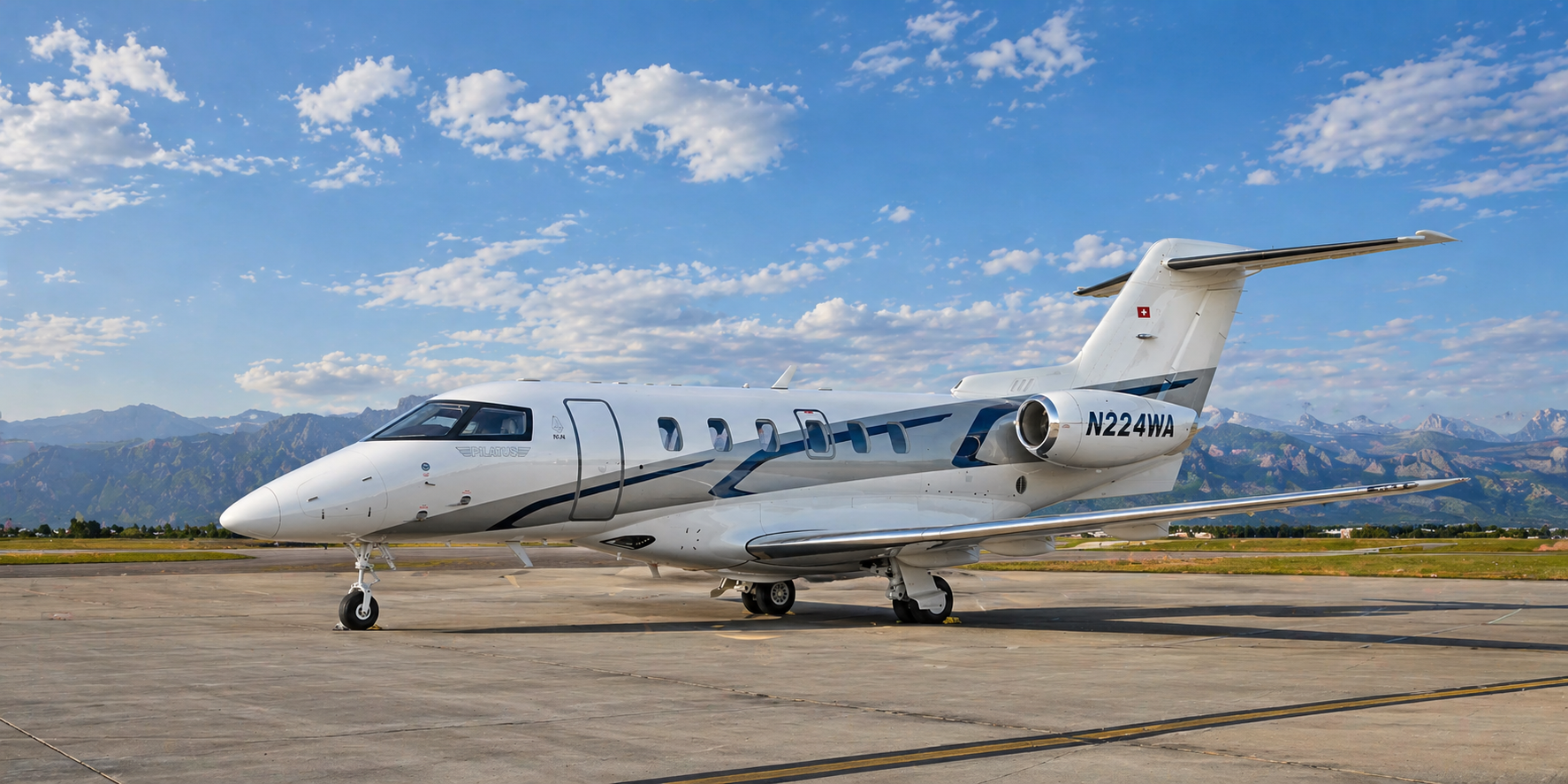 Pilatus PC-24 in flight