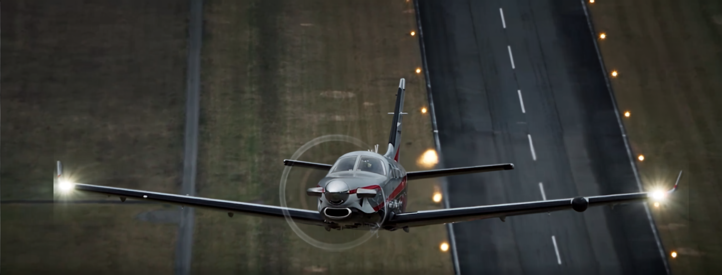 Socata / Daher TBM 960 front view of take off