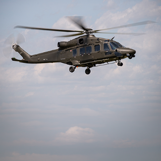 Leonardo helicopter in flight