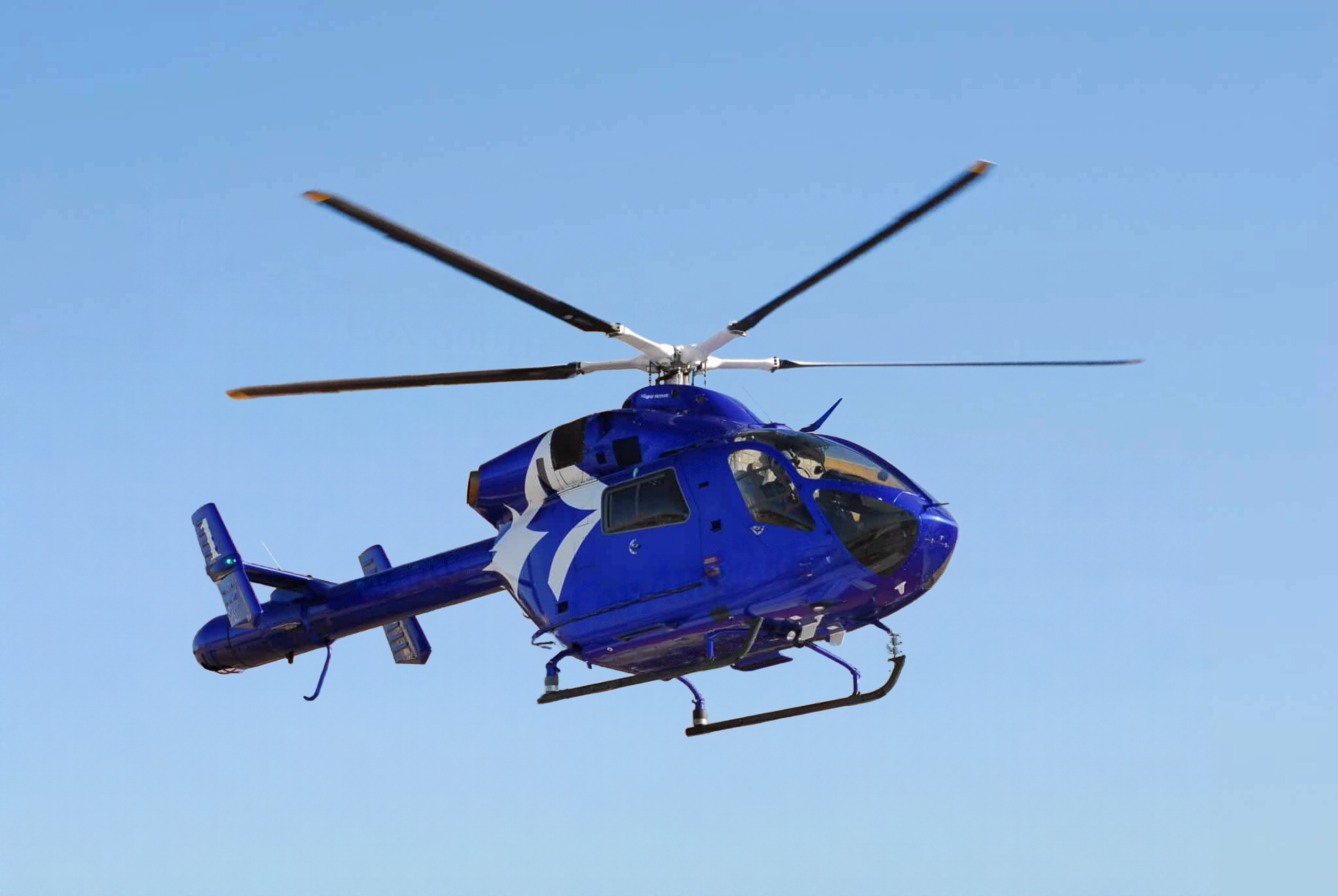 MD 900 helicopter in flight